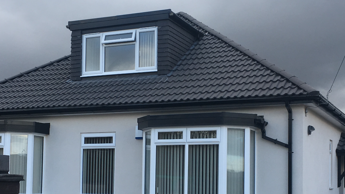 Completed tile roof